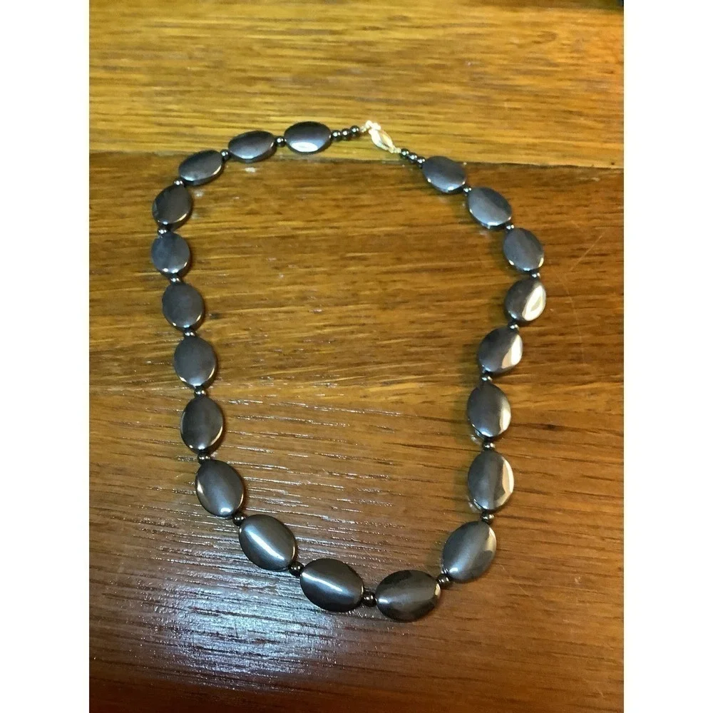 Hematite Beaded Necklace